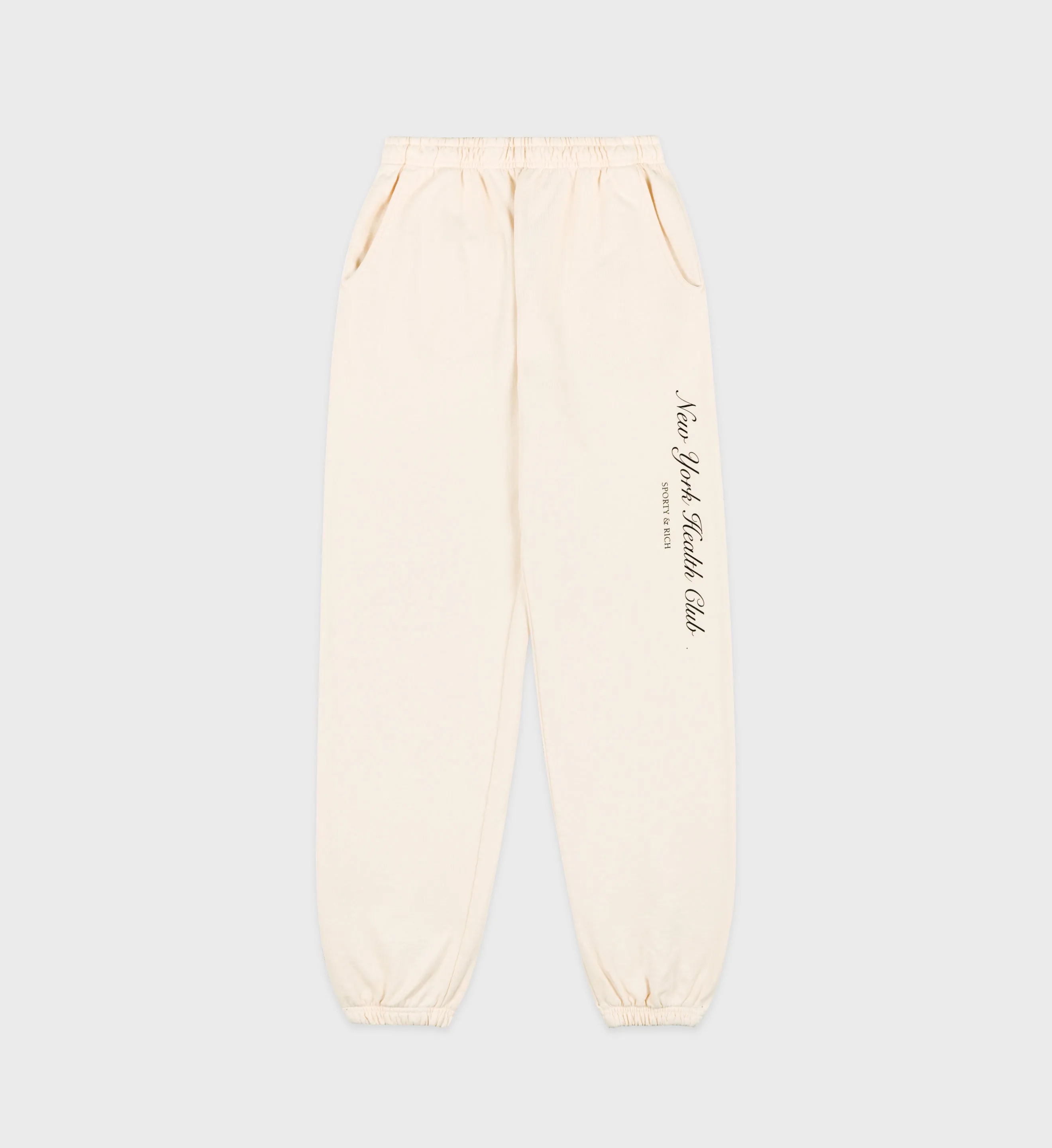 NY Health Club Sweatpant - Cream/Black