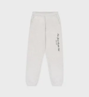 NY Health Club Sweatpant - Heather Gray/Forest