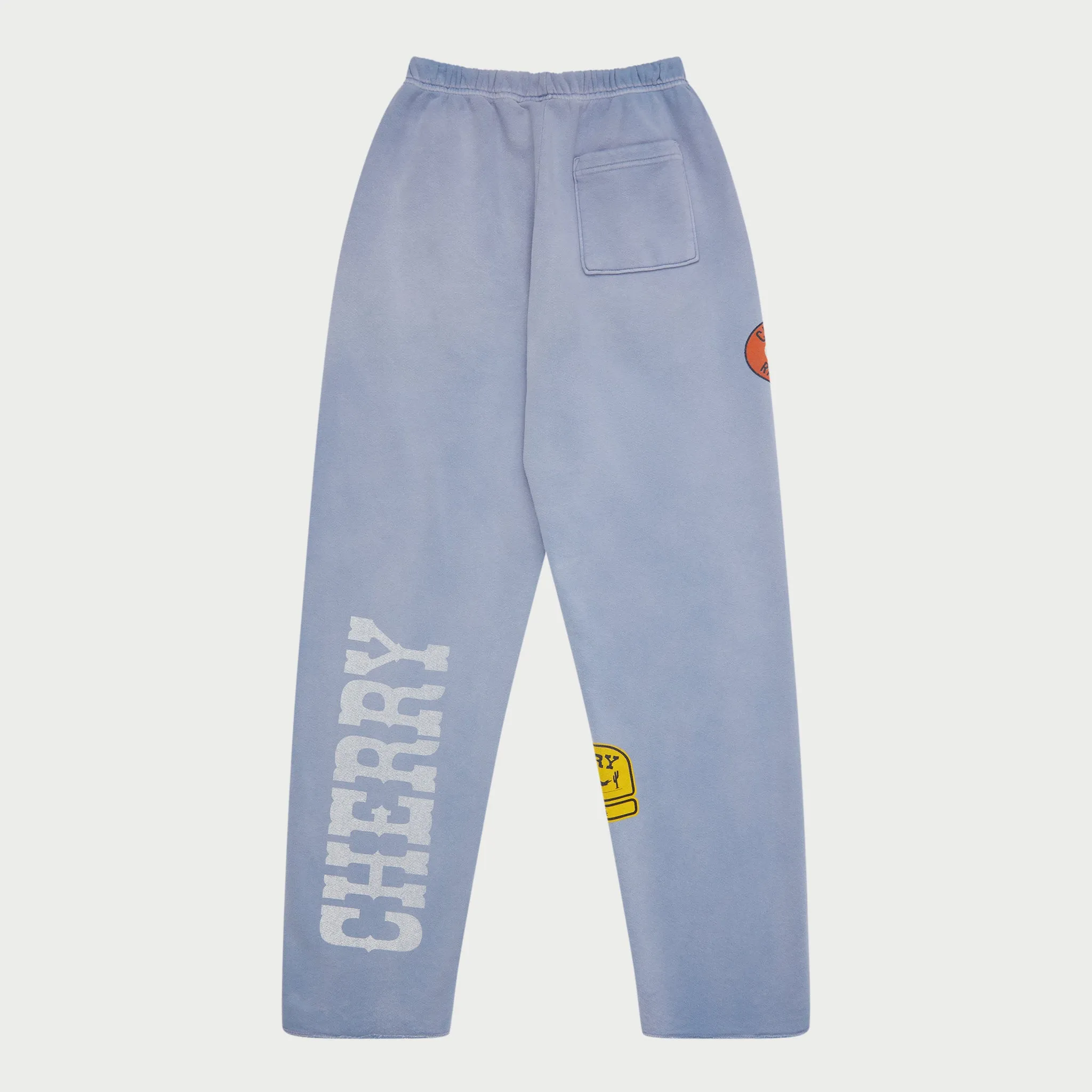 Off Road Raw Edge Sweatpants (Dusty Blue)