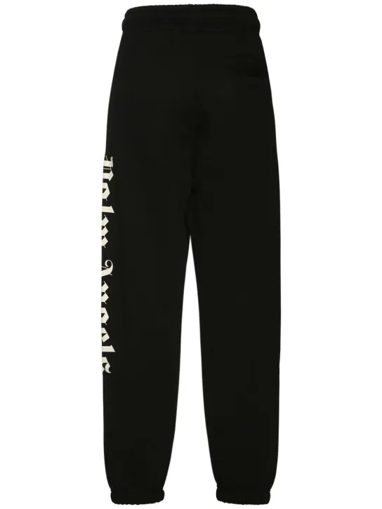 Palm Angels   Side logo print cotton sweatpants 