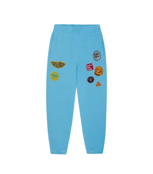 PATCHES SWEATPANTS - BLUE