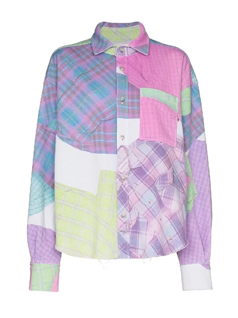 Patchwork Print Blouse