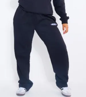 Plus Black Embroidered Studio Joggers