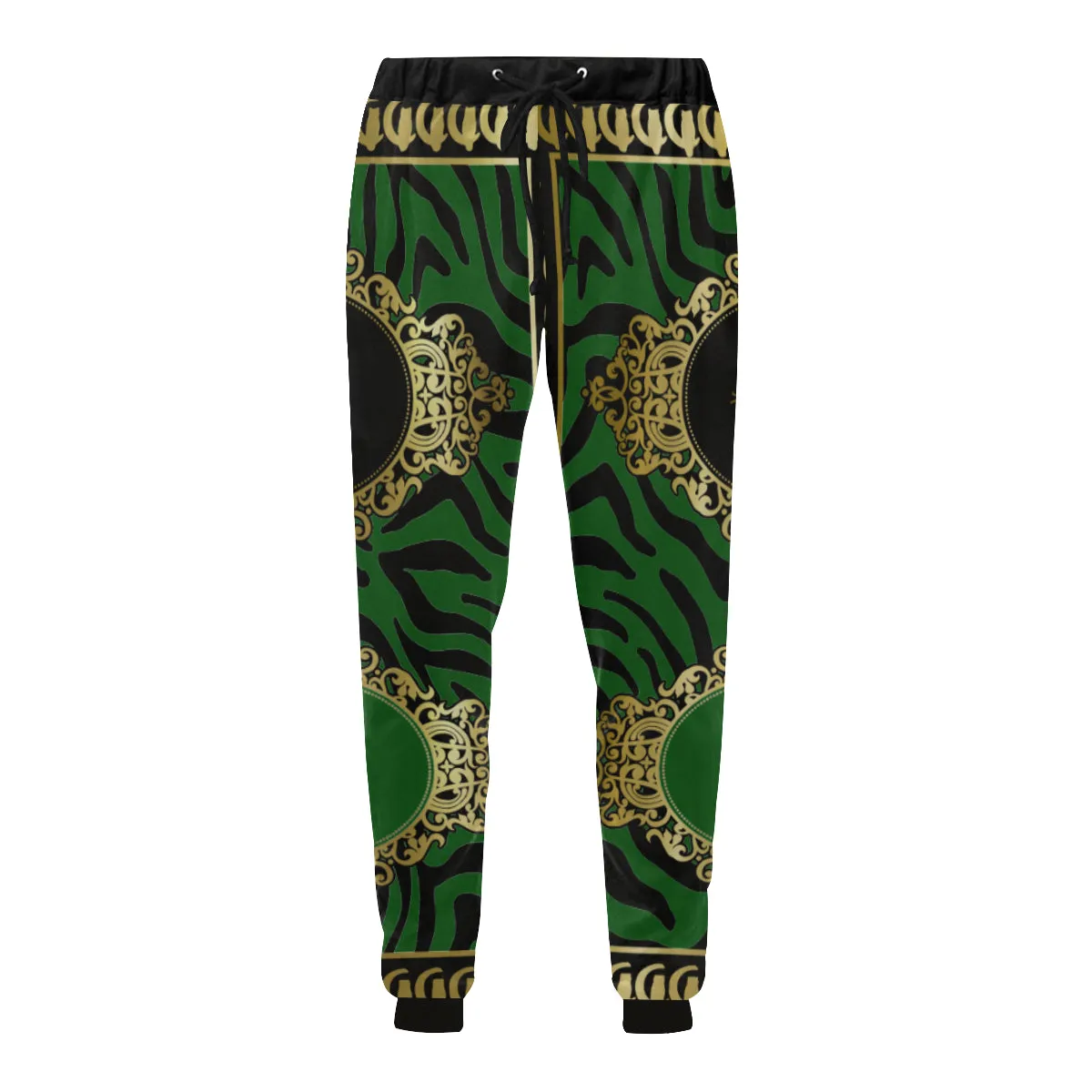 PRIVILEGE GREEN Men's All Over Print Sweatpants