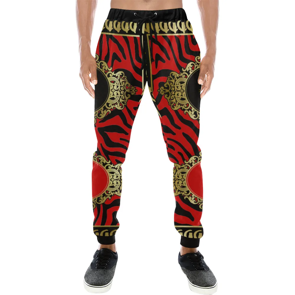 PRIVILEGE RED Men's All Over Print Sweatpants