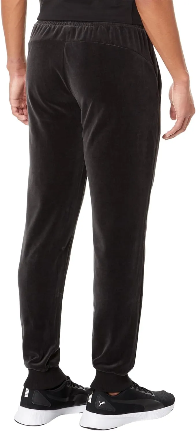 PUMA Men's Gold Trimmed Velour Track Pants