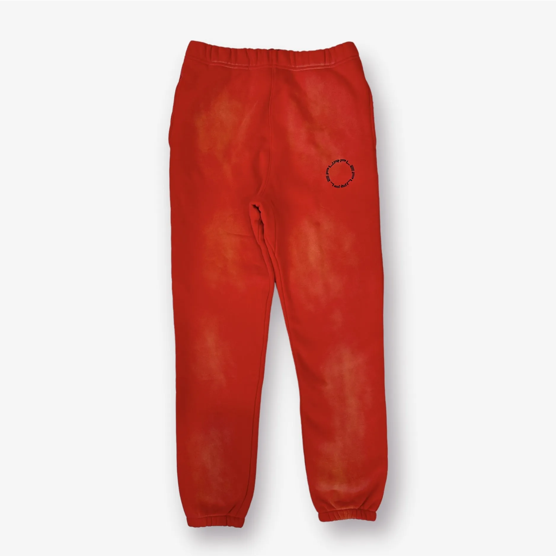 Purple Brand Heavy Dry Fleece Sweatpants Fiery Red