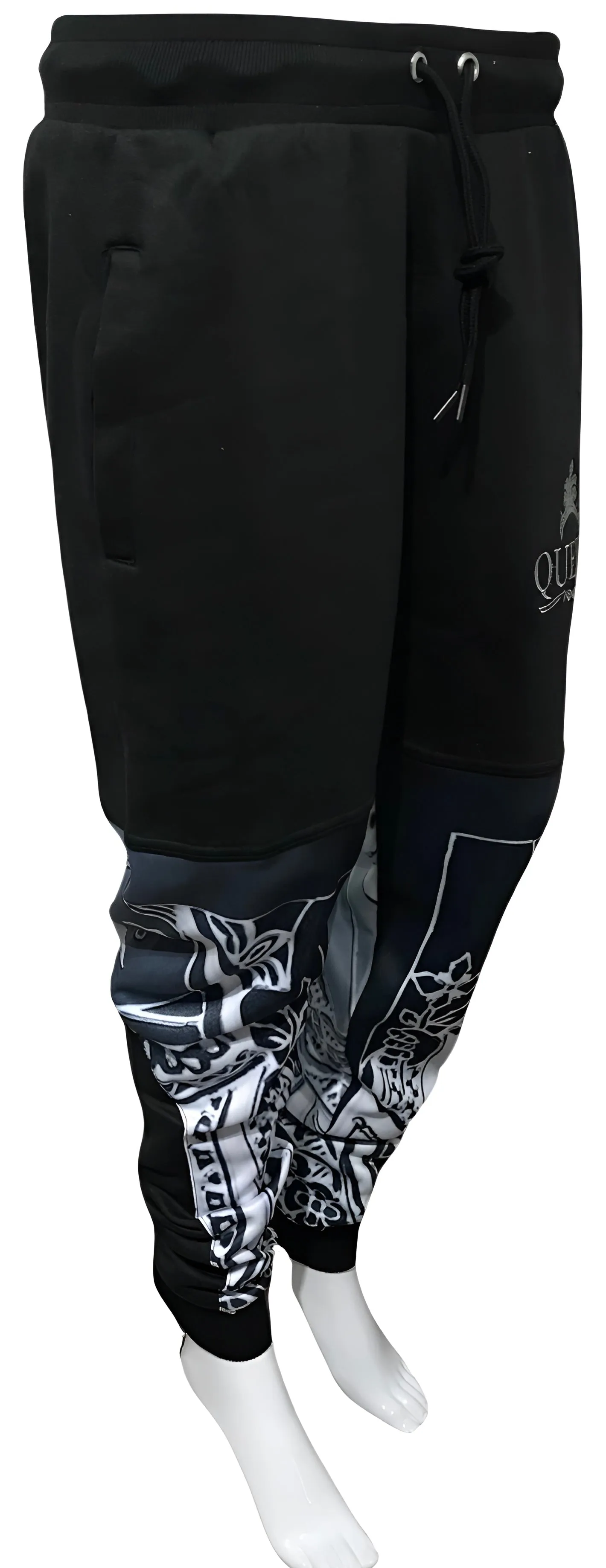 ^QUEEN OF HEARTS^ ~LUXURY JOGGER SWEATPANTS~ (CUT & SEW) (EMBROIDERED LOGO)