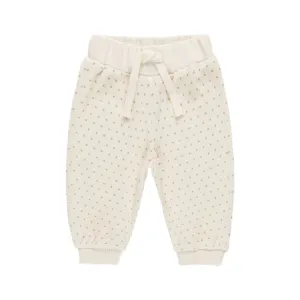 Quincy Mae Velour Relaxed Sweatpants - Polka Dot