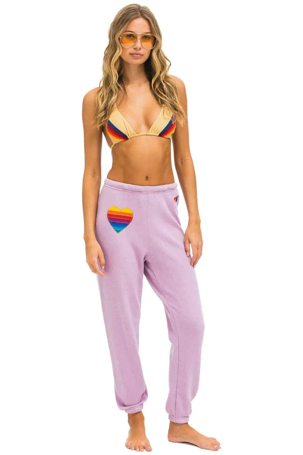 Rainbow Heart Sweatpants