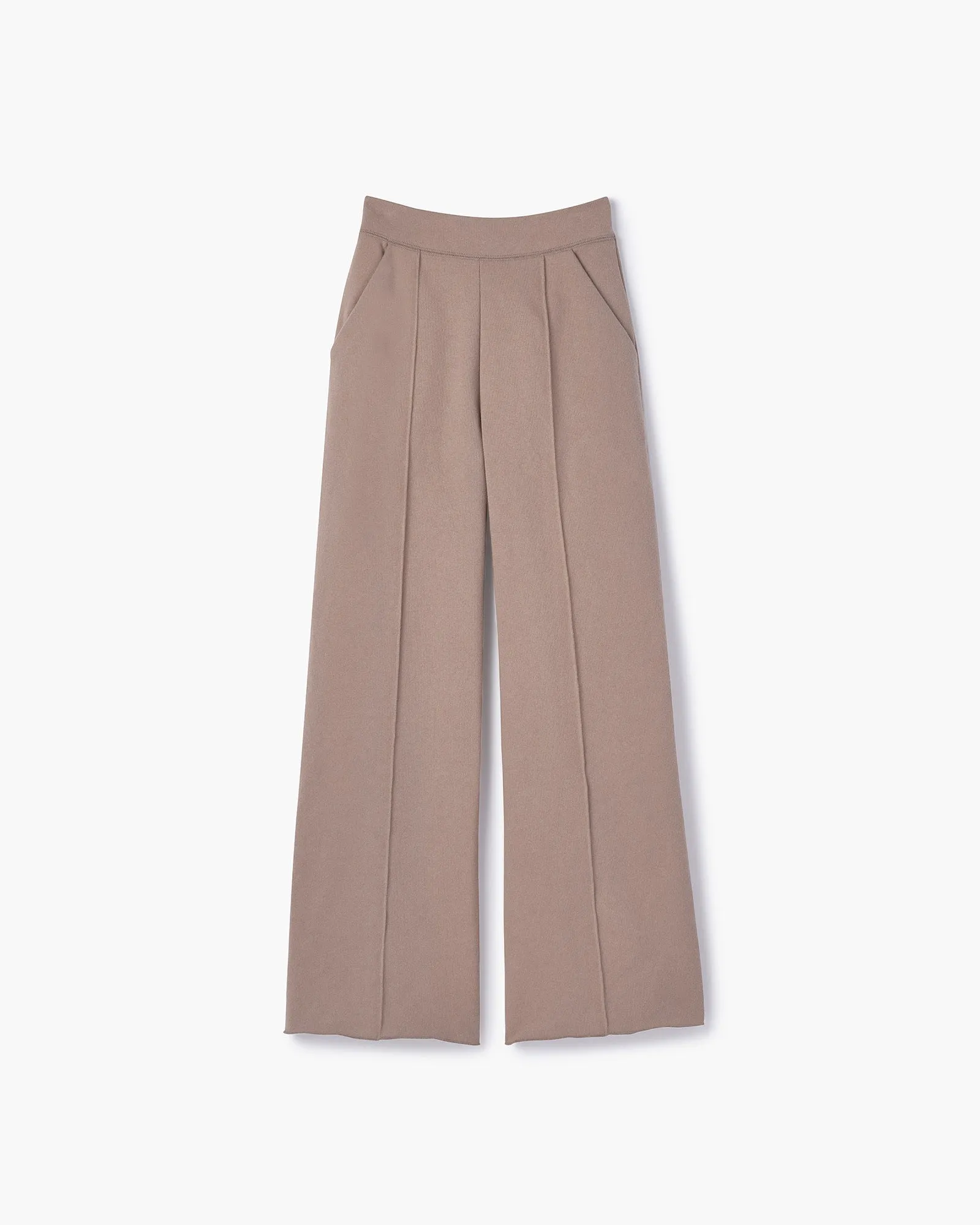 Raw Edge Wide Leg Pant - Earthen