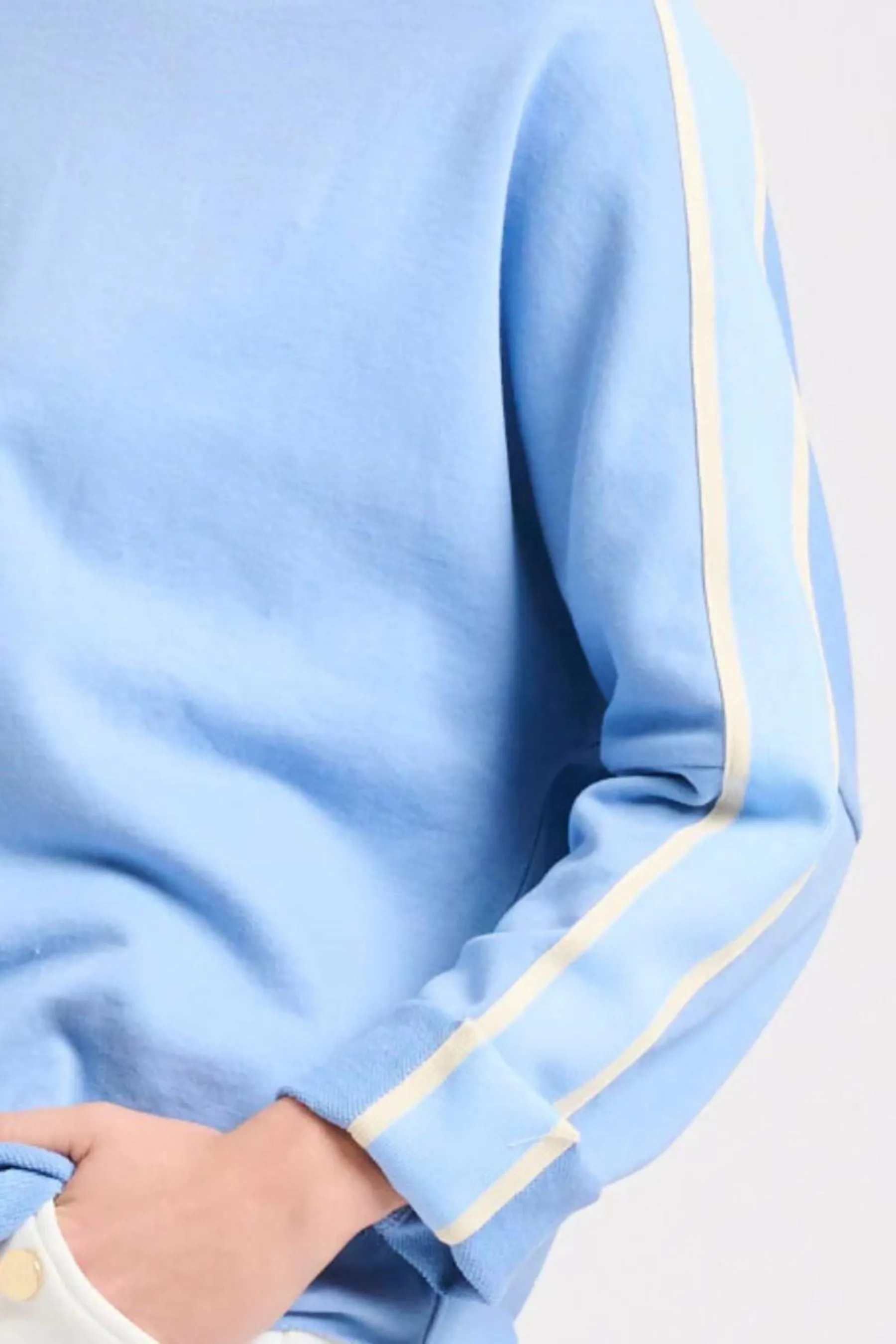 Raw Tape Long Sleeve Sweatshirt | Provincial Blue