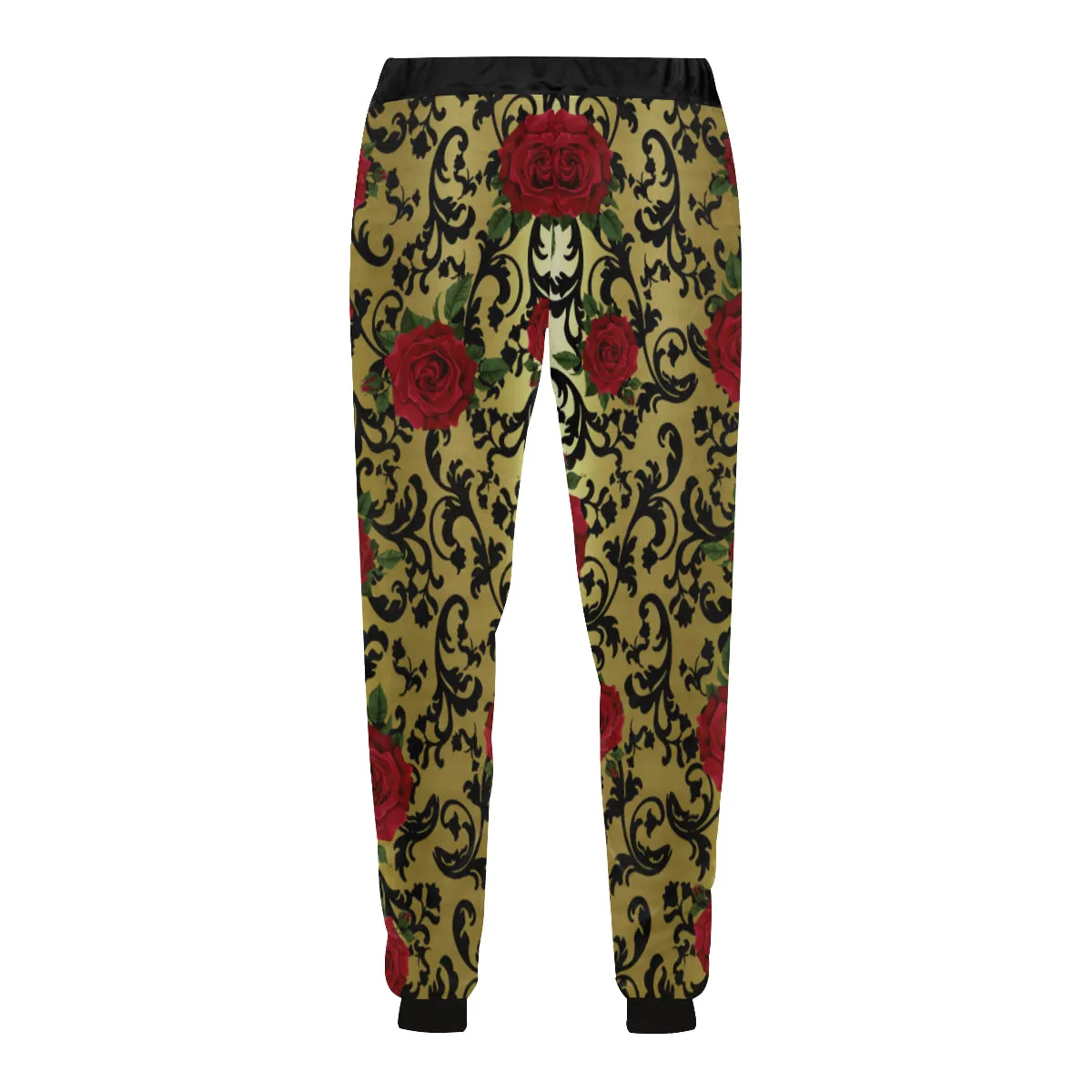 RED ROSES GOLD Men's All Over Print Sweatpants