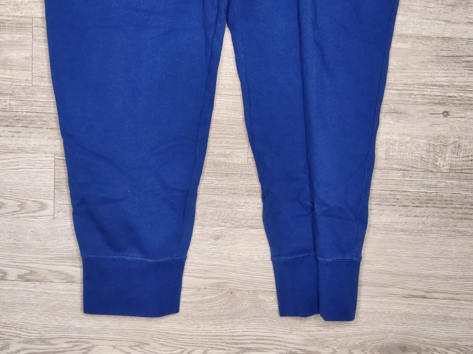 Reebok Men's Preloved Blue Fleece Tapered Leg Drawstring Jogger Sweatpants Size XL