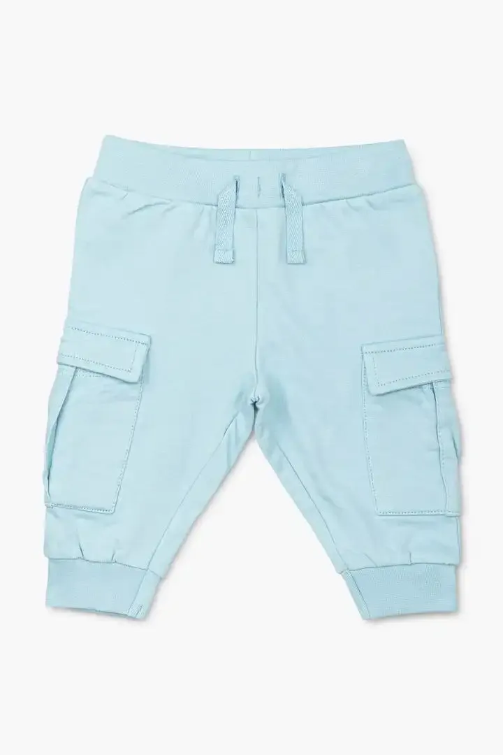 SALE - Cargo Sweatpants_Light Blue