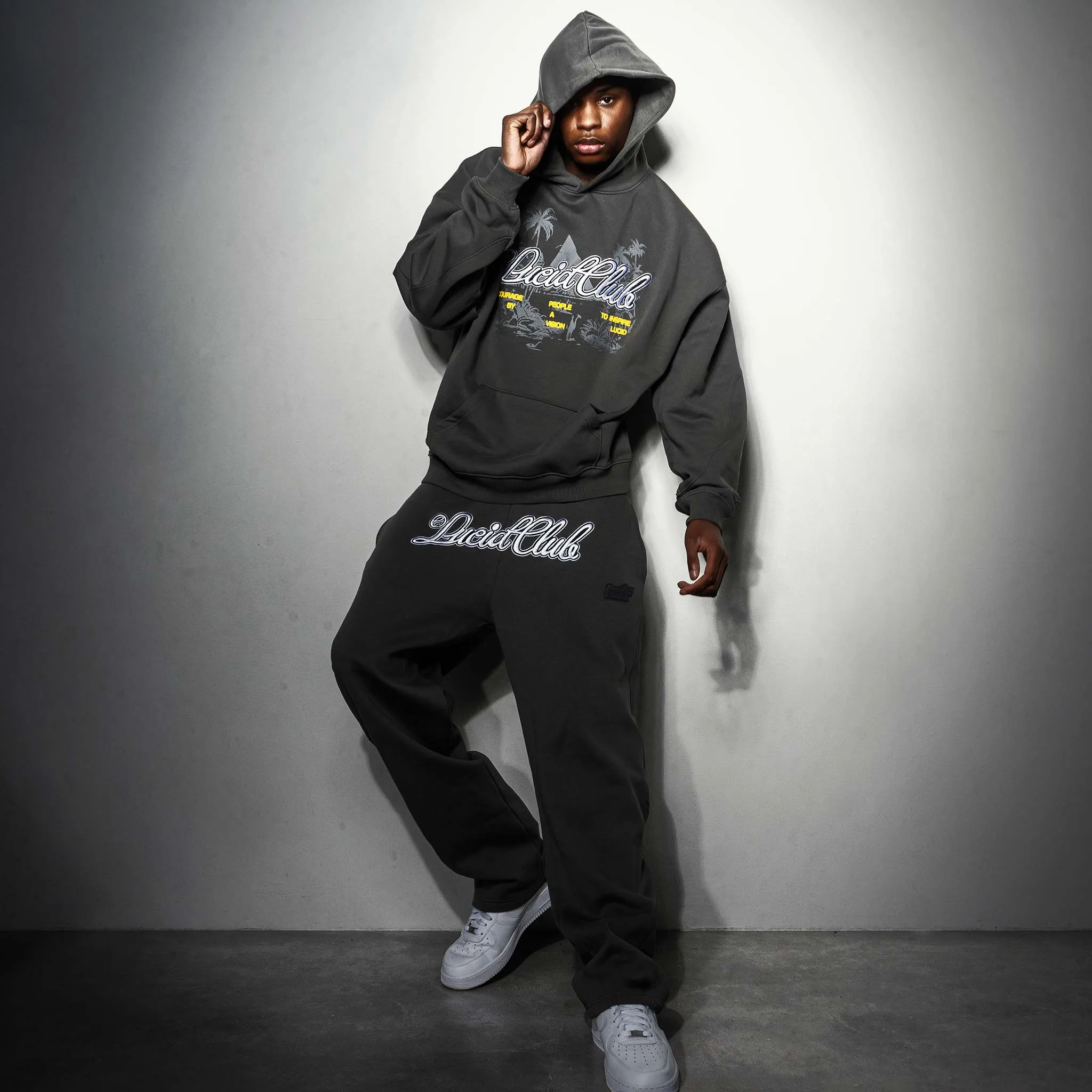 Script Logo Sweatpants Grey