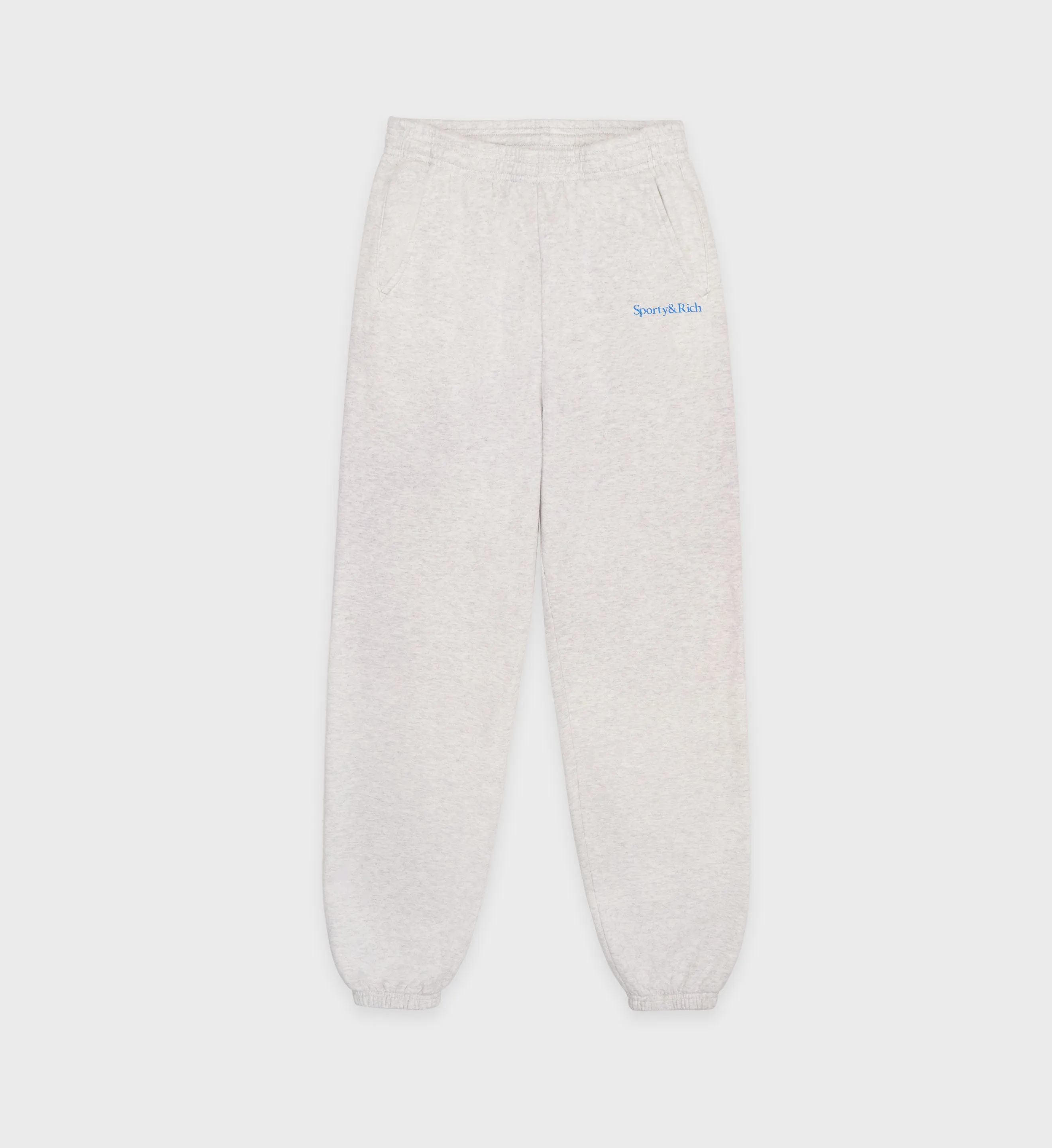 Serif Logo Sweatpant - Heather Gray/Ocean