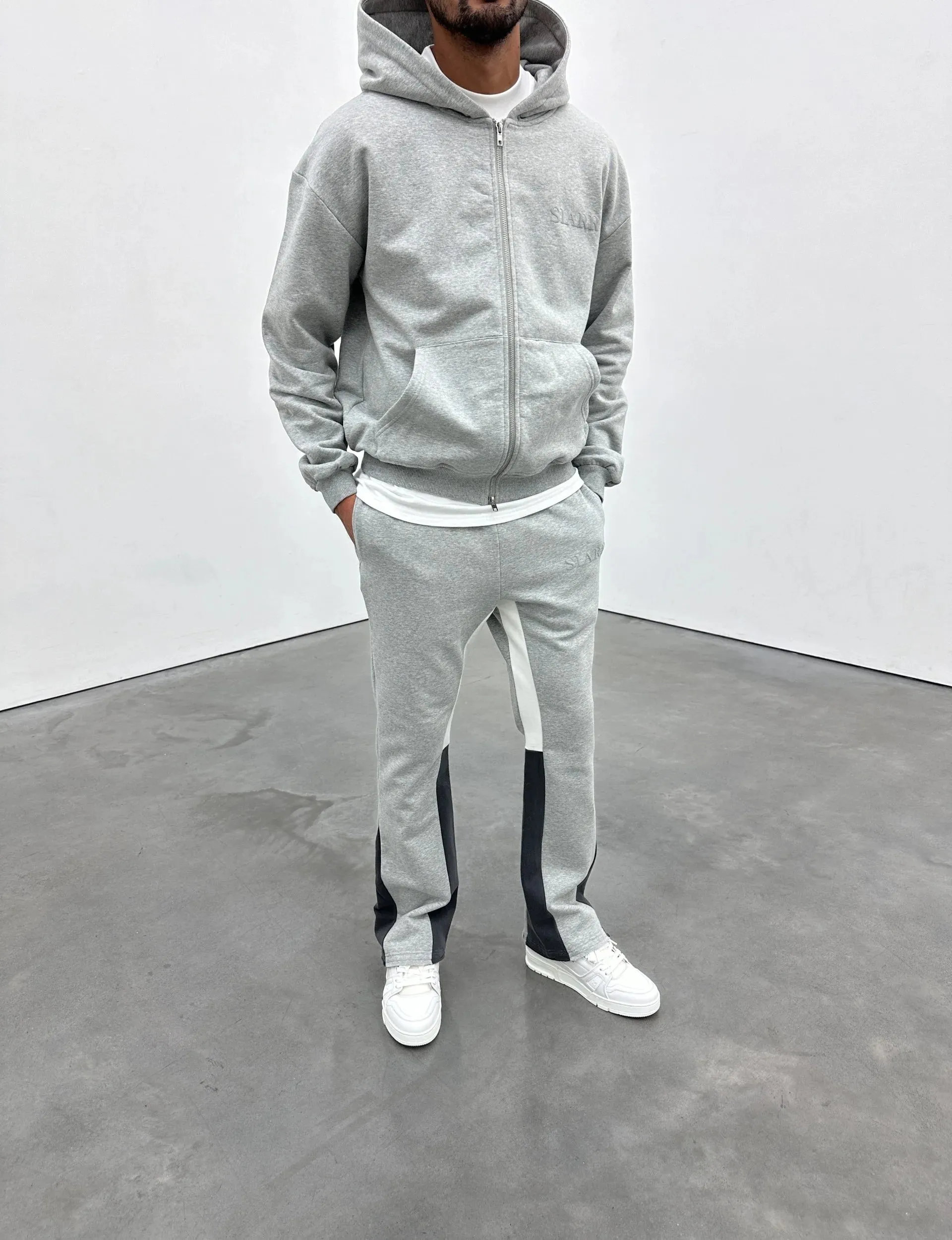 SIARR Flared Jogger Light Grey