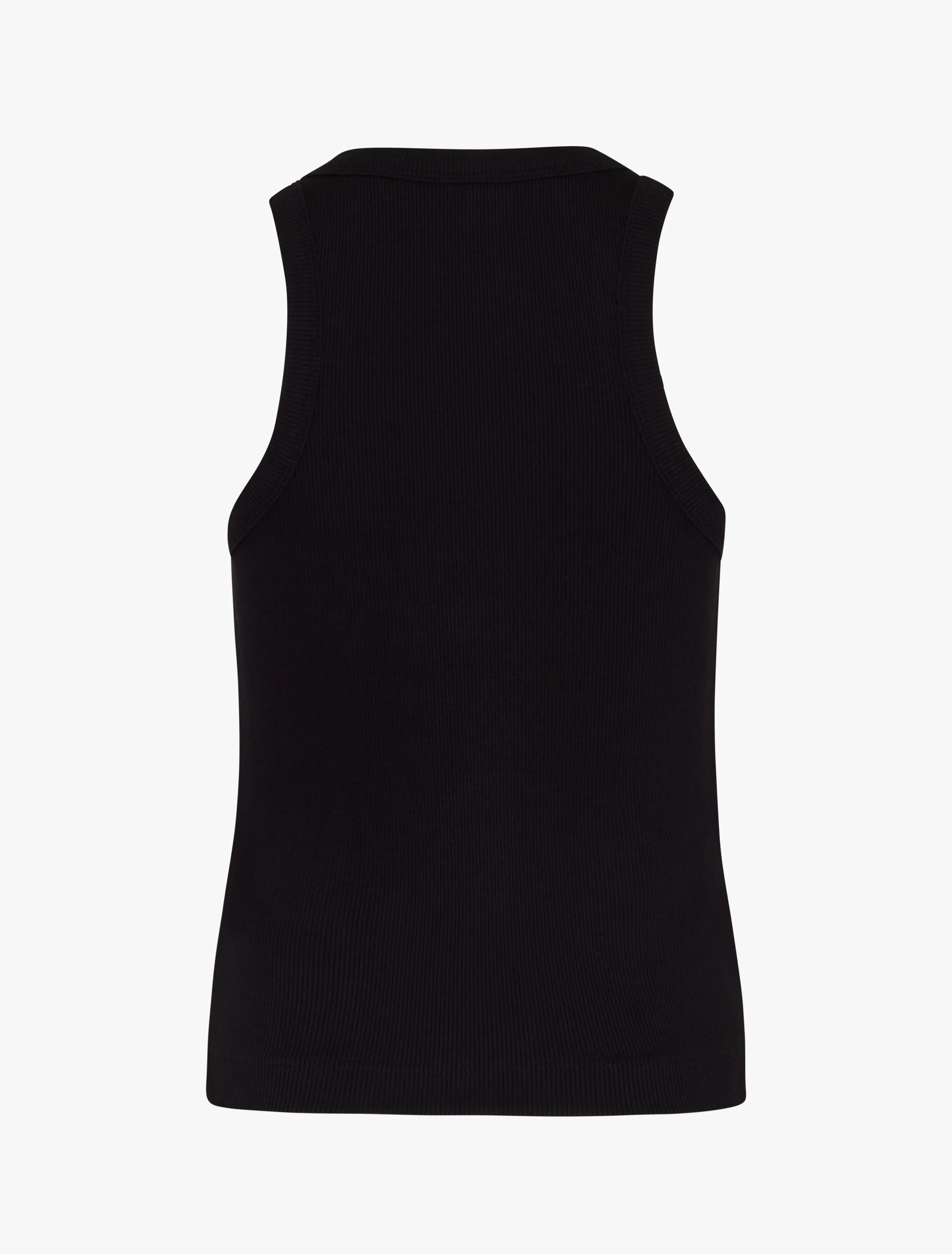 Signature Rib Tank in Black