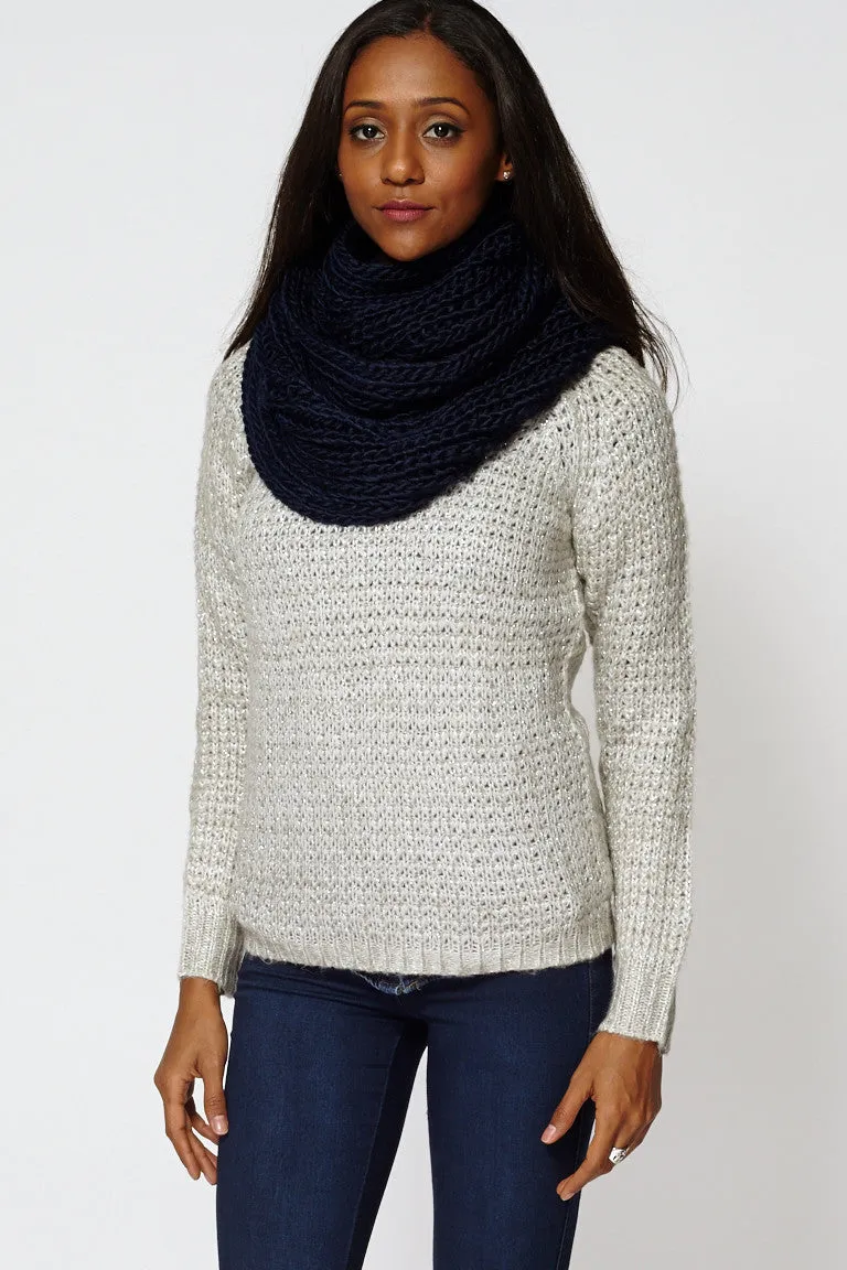 Soft Knit Infinity Scarf Snood