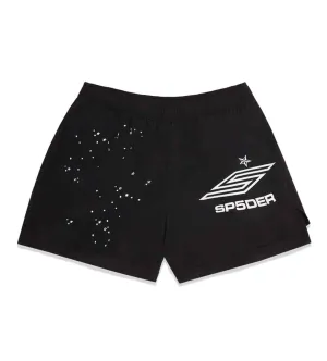 Sp5der Pro Double Layer Shorts Black