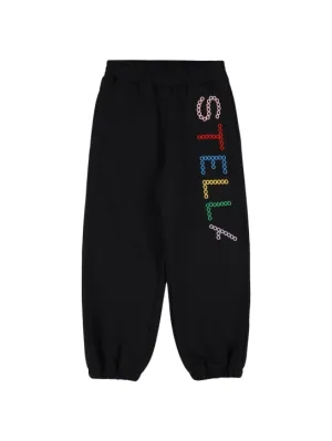 Stella McCartney Kids   Embroidered cotton sweatpants 