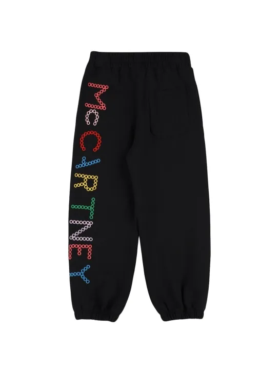 Stella McCartney Kids   Embroidered cotton sweatpants 