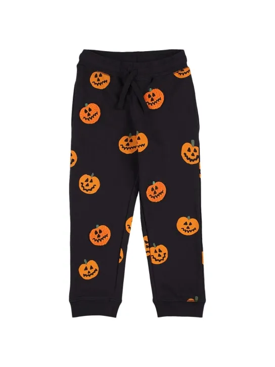 Stella McCartney Kids   Printed organic cotton sweatpants 