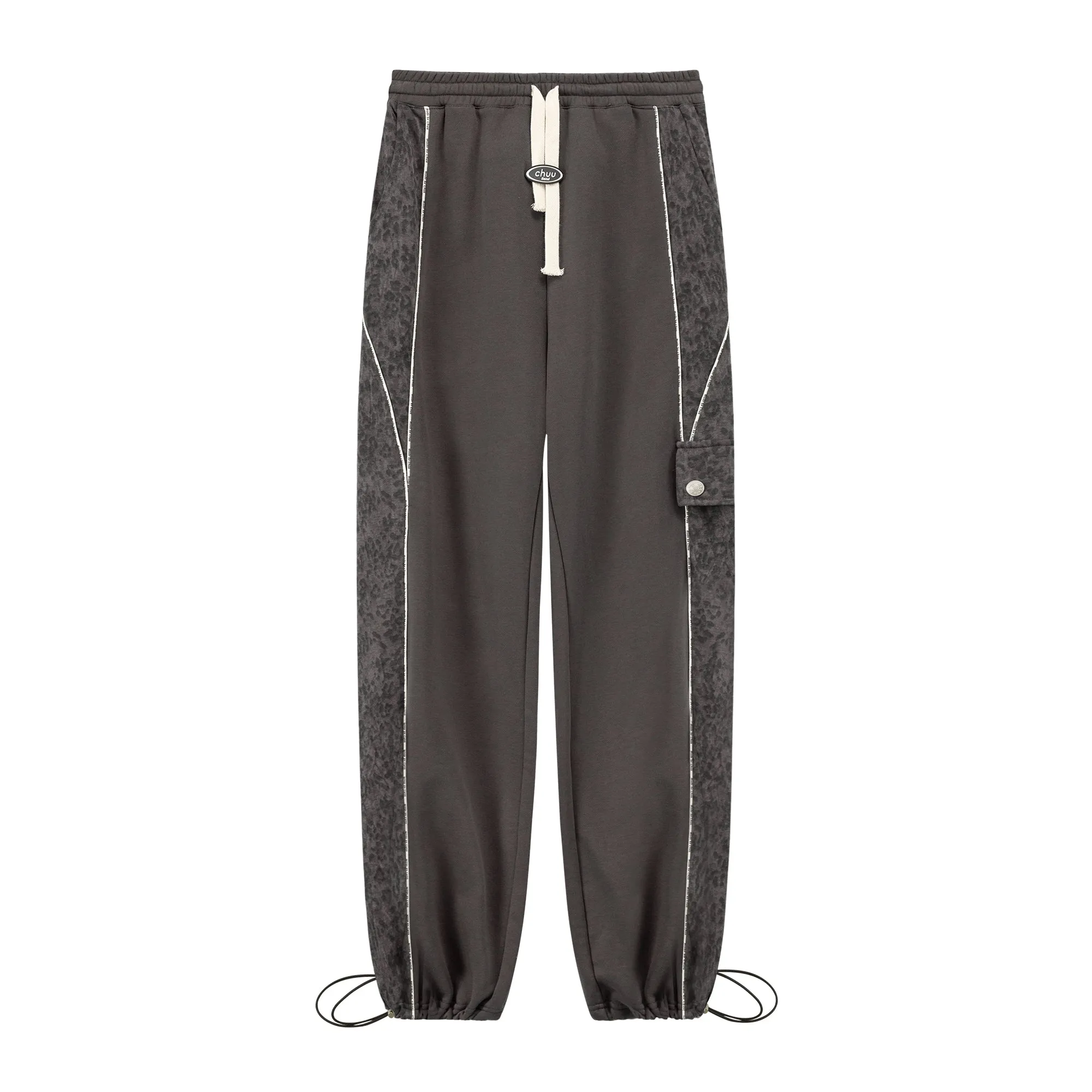 String Leopard Sweatpants