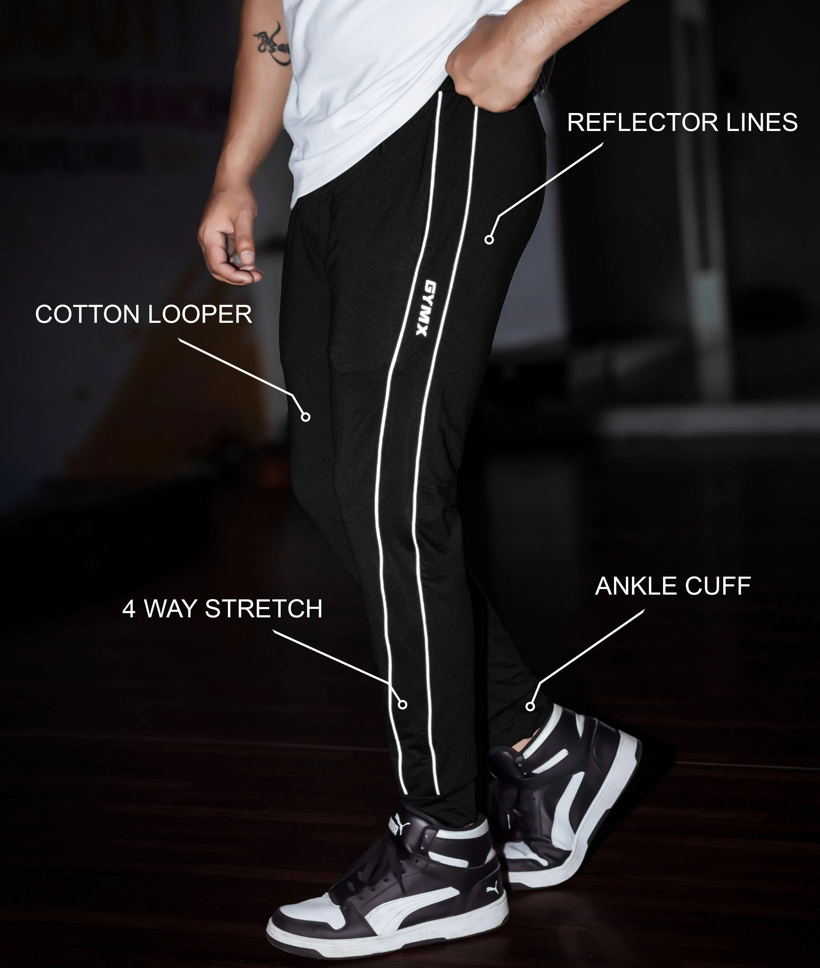 Sublime GymX Joggers: Night Black