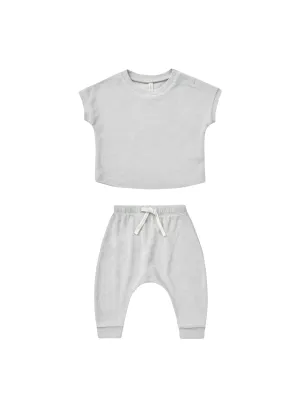 Terry Tee   Pant Set | Cloud