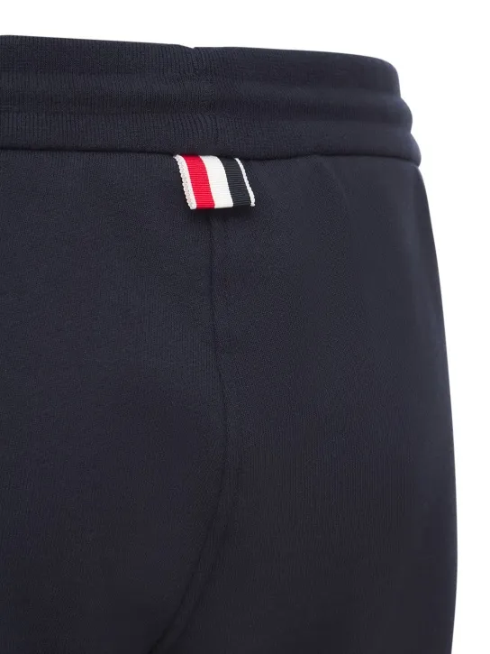 Thom Browne   Intarsia stripes cotton sweatpants 