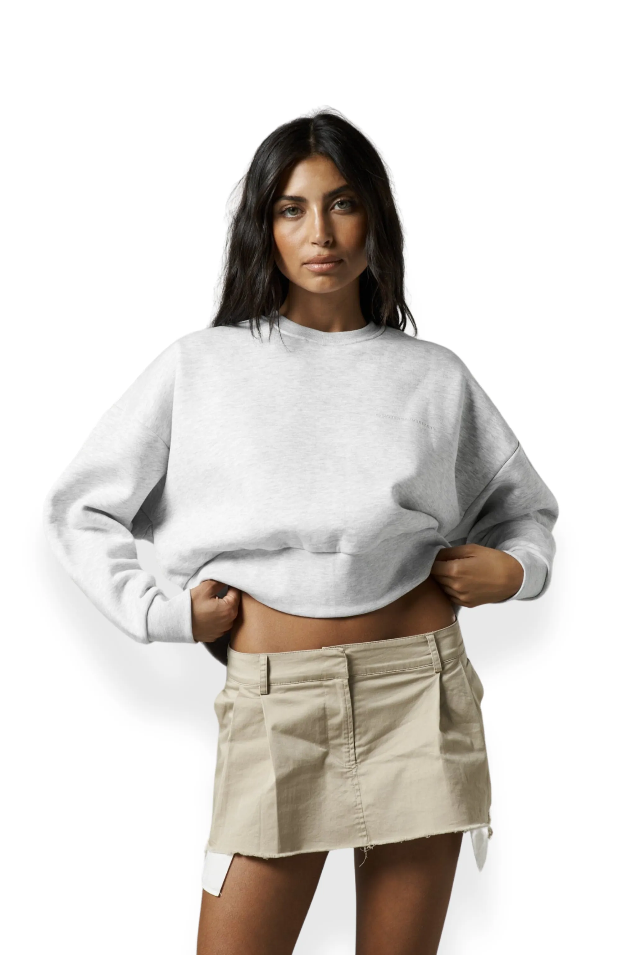 Trademark Crop Sweatshirt in Passive