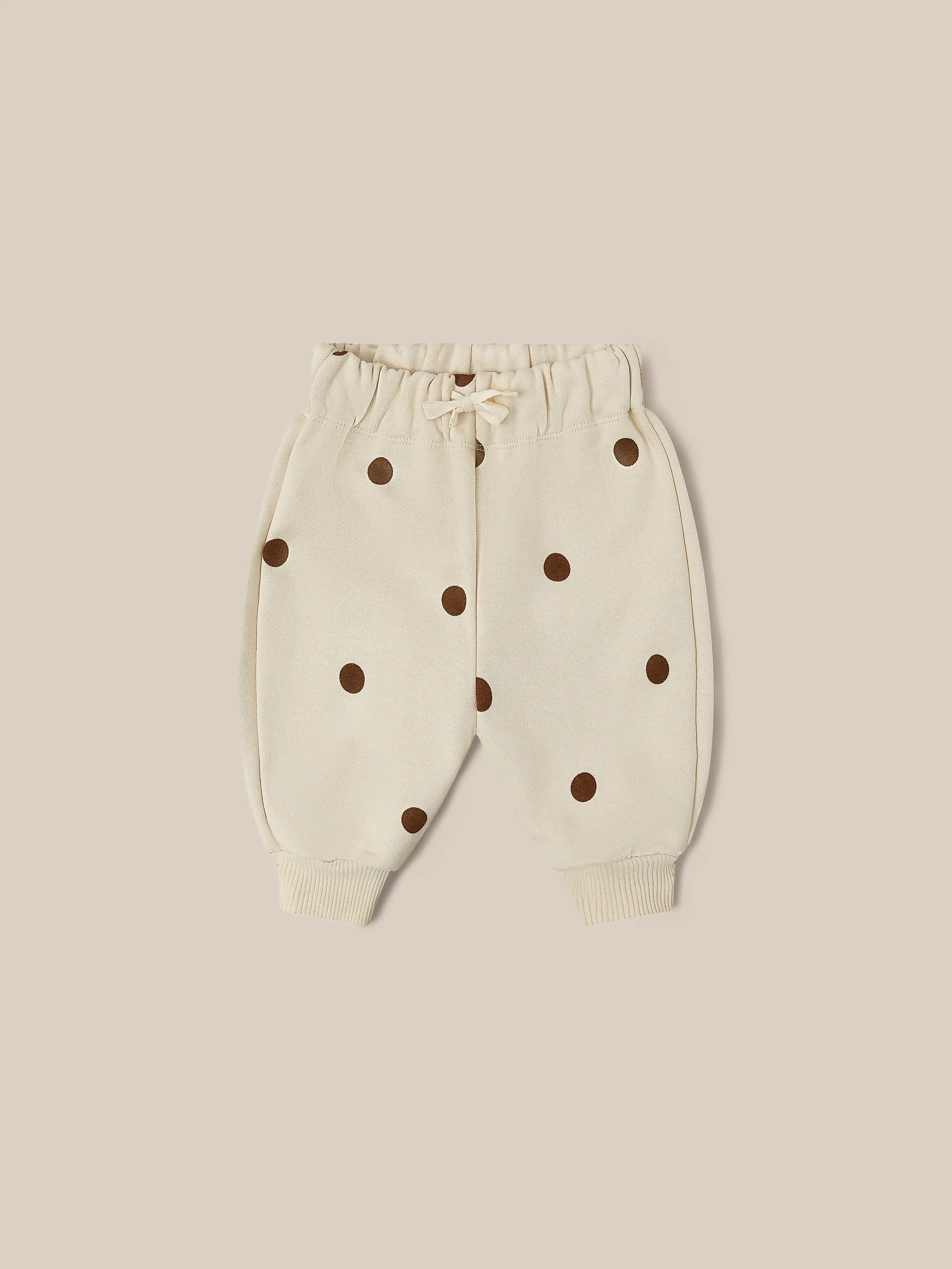 Undyed Cotton Dots Sweatpants