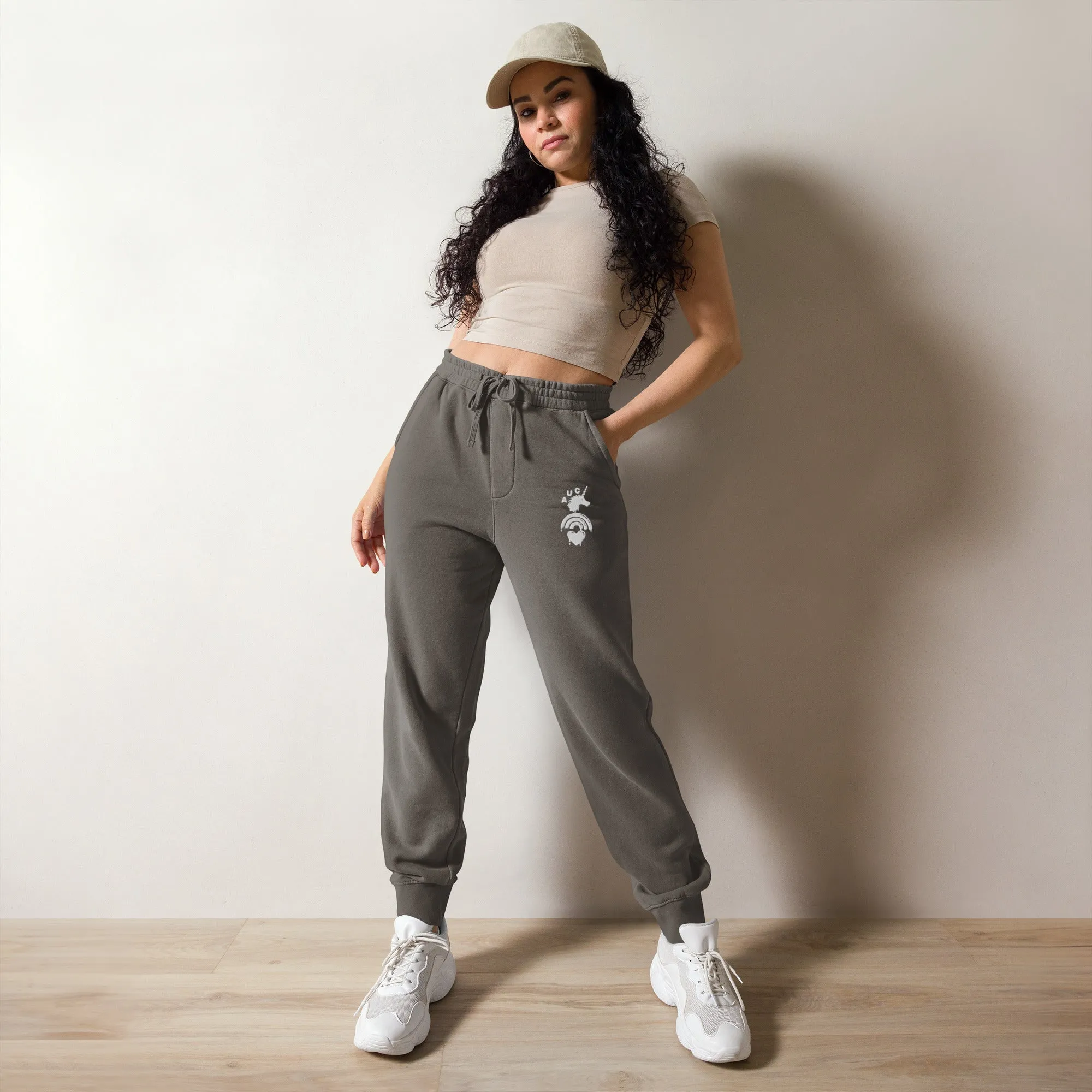 UniDrip - Embroidered Heavy-Weight Garment-Dyed Sweatpants - Unisex