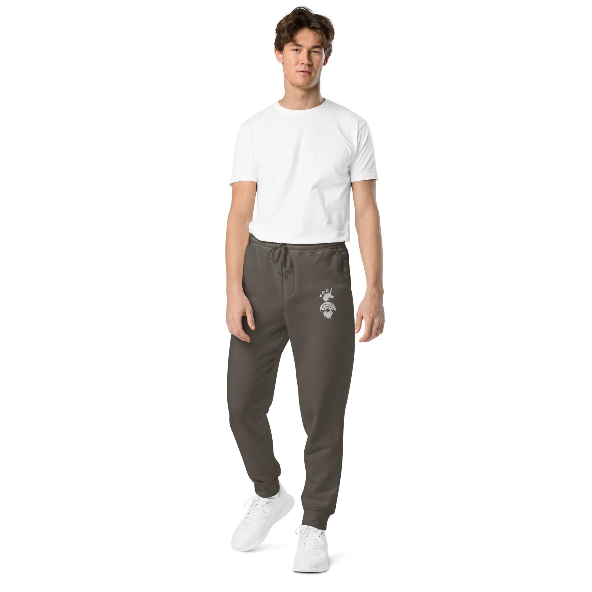 UniDrip - Embroidered Heavy-Weight Garment-Dyed Sweatpants - Unisex