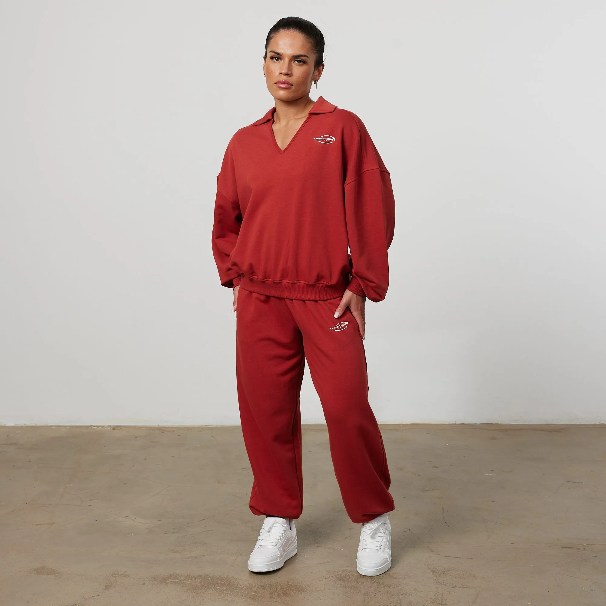 Vanquish Enhance Chilli Red Oversized Sweatpants