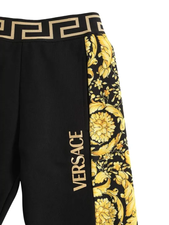 Versace   Barocco print cotton sweatpants 