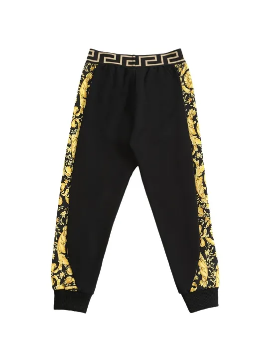 Versace   Barocco print cotton sweatpants 