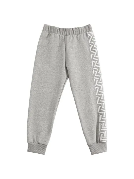 Versace   Greca print cotton sweatpants 