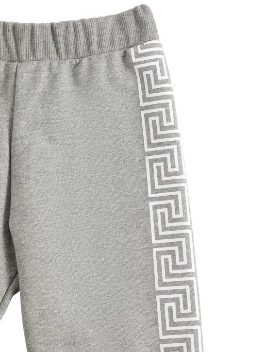 Versace   Greca print cotton sweatpants 