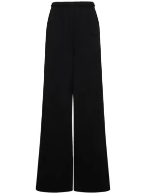 VETEMENTS   Logo cotton jersey wide sweatpants 