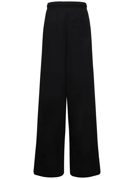 VETEMENTS   Logo cotton jersey wide sweatpants 