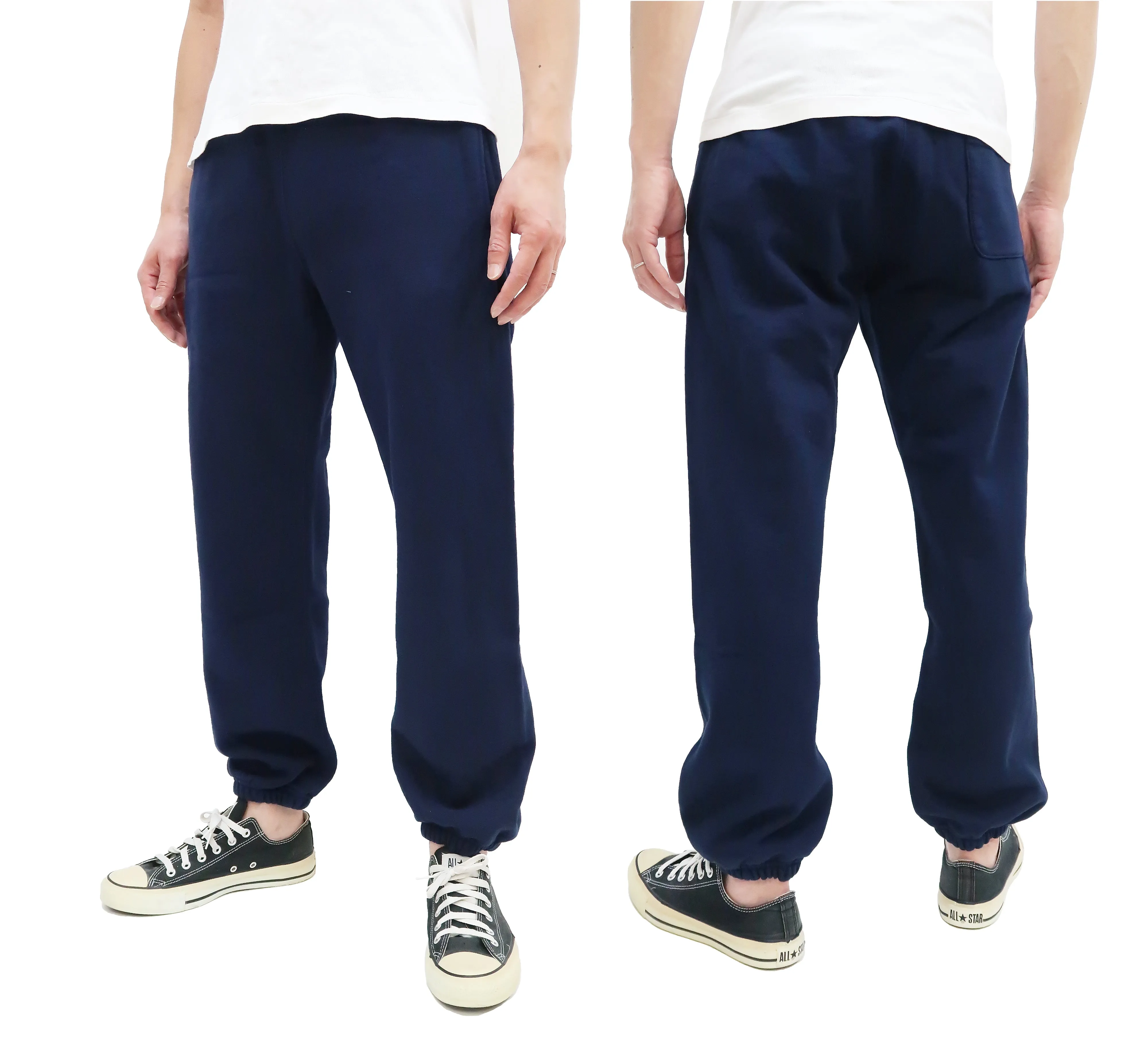 Whitesville Sweatpants Men's Drawstring Waist Sweatpants with Elastic Cuff WV49036 128 Navy-Blue