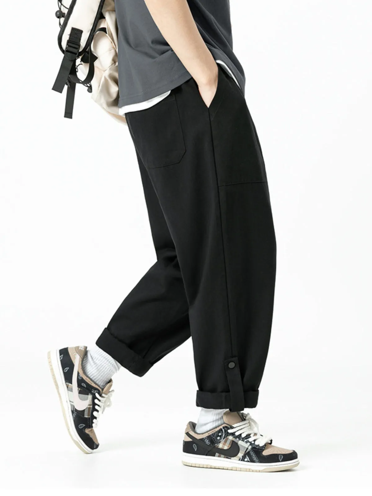 WLS Retro Japanese Straight-Leg Sweatpants