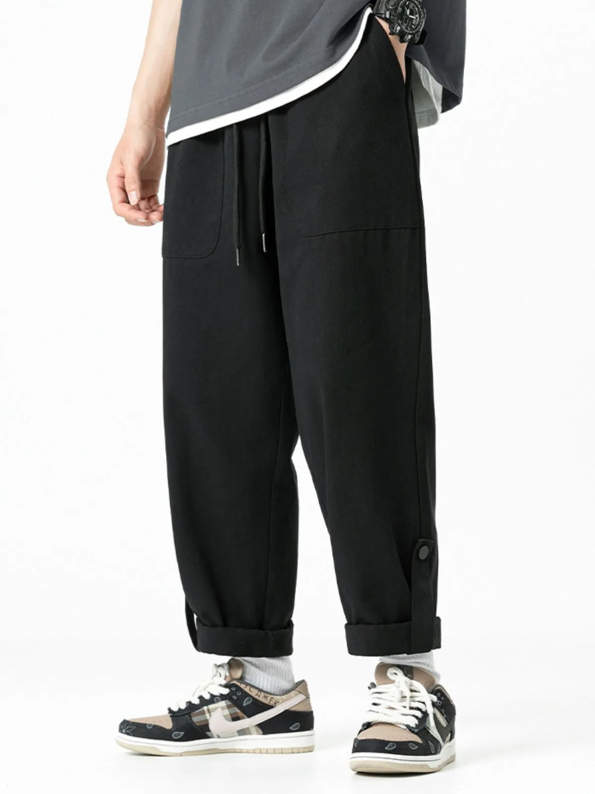 WLS Retro Japanese Straight-Leg Sweatpants