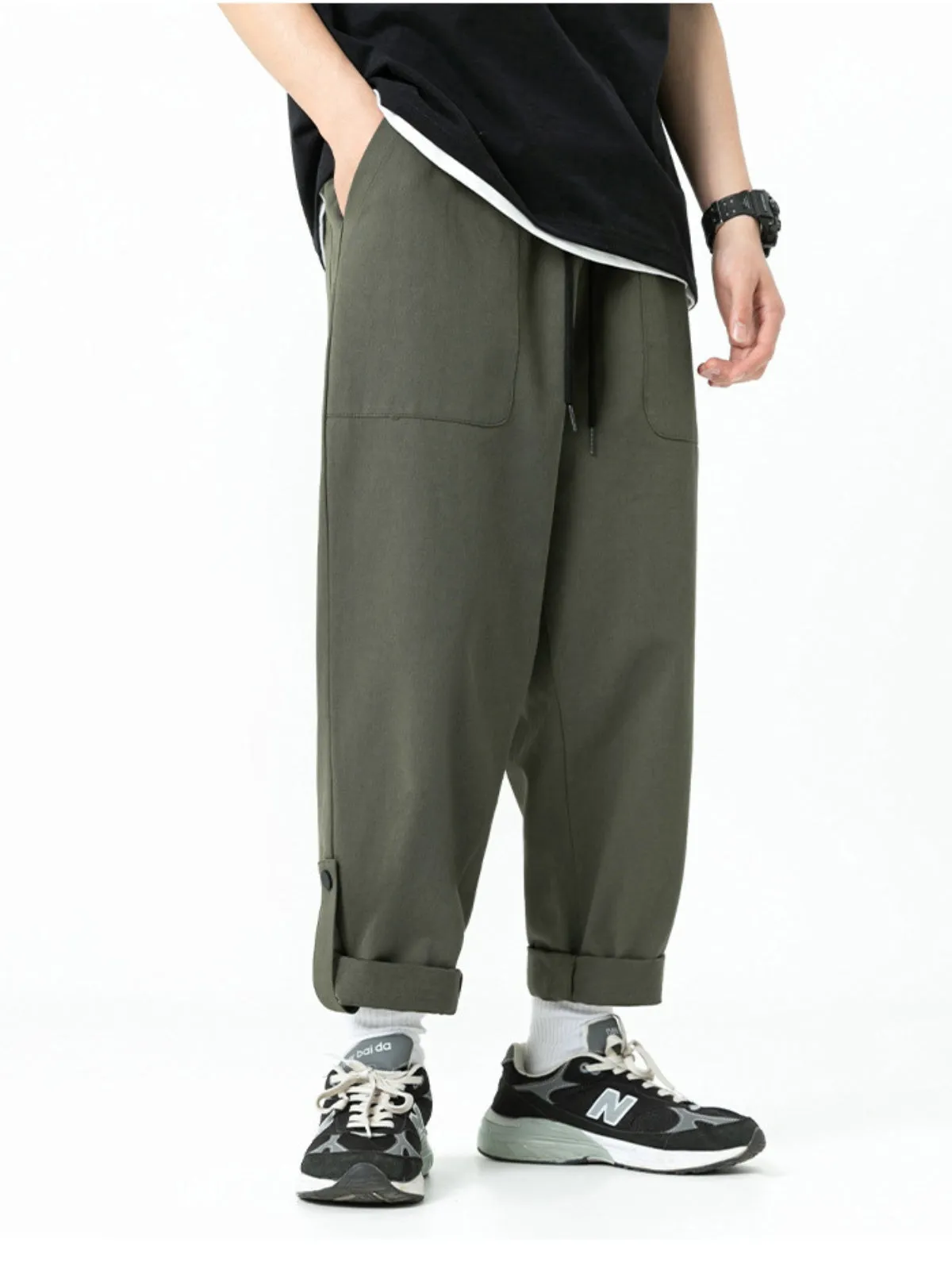 WLS Retro Japanese Straight-Leg Sweatpants