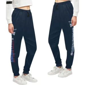 Women's New england patriots Sweatpants Navy Blue|Super bowl LIII champs Jogger Pants