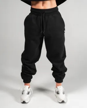 WOMENS OVERSIZED SWEATPANTS - BLACK